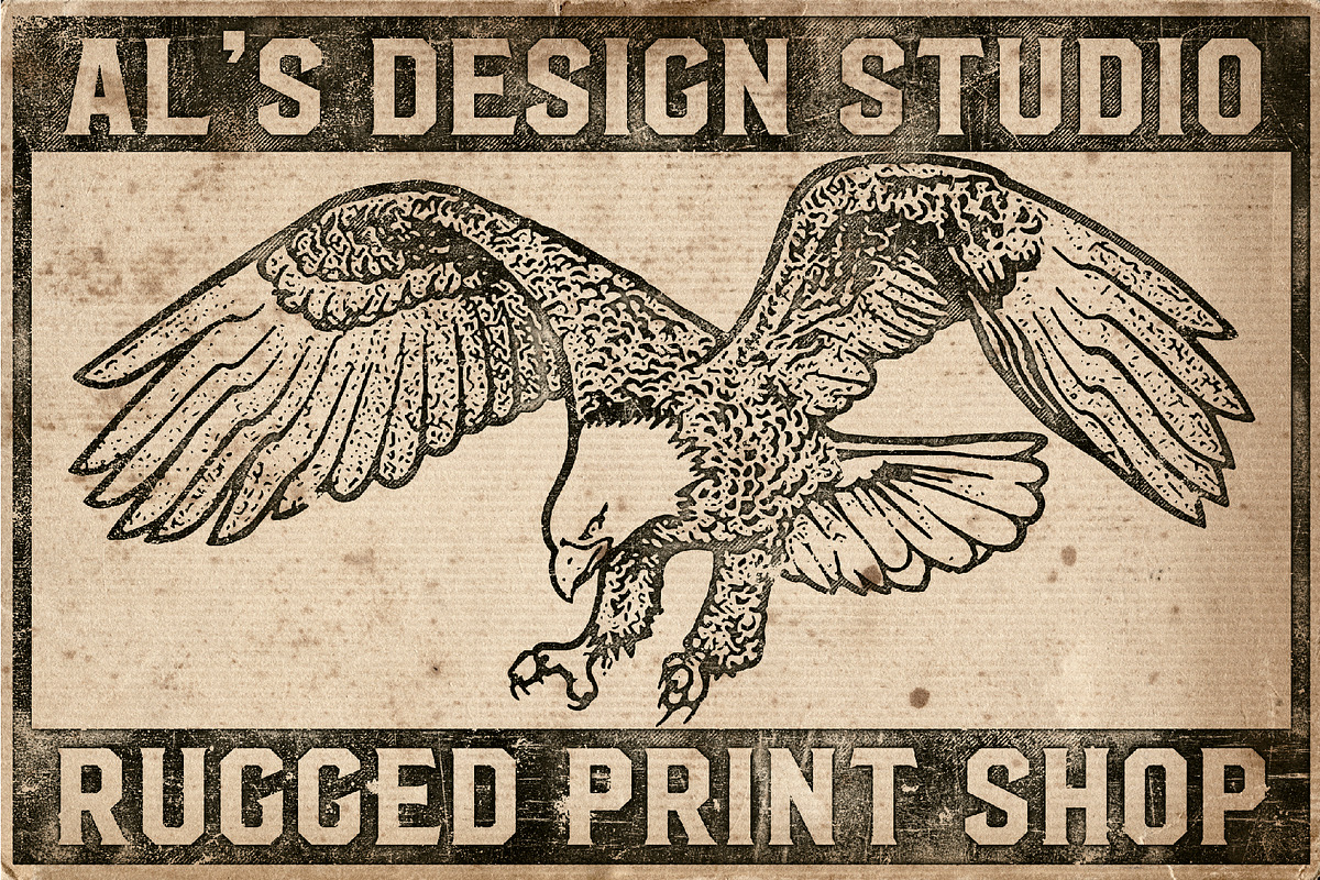 AL's Rugged Print Shop in Photoshop Layer Styles - product preview 8