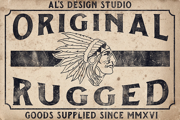 AL's Rugged Print Shop in Photoshop Layer Styles - product preview 2