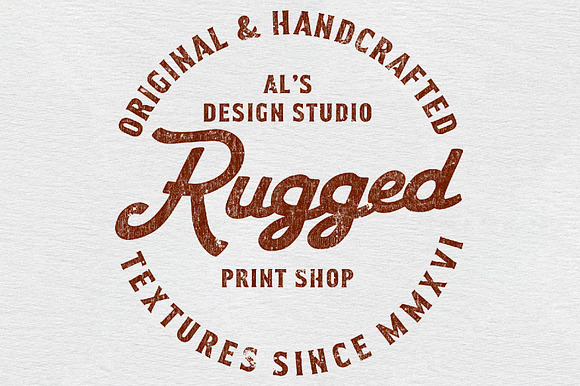 AL's Rugged Print Shop in Photoshop Layer Styles - product preview 3