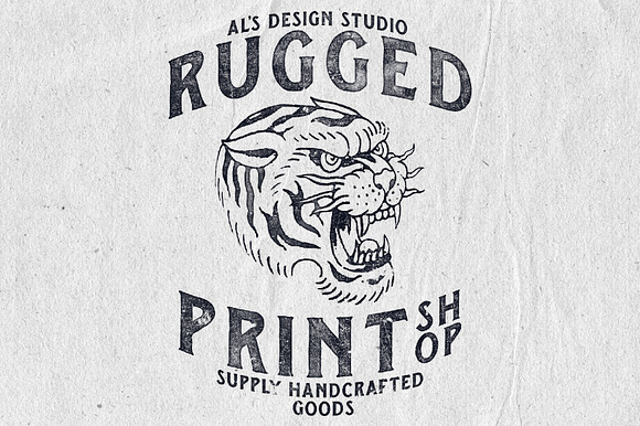 AL's Rugged Print Shop in Photoshop Layer Styles - product preview 4