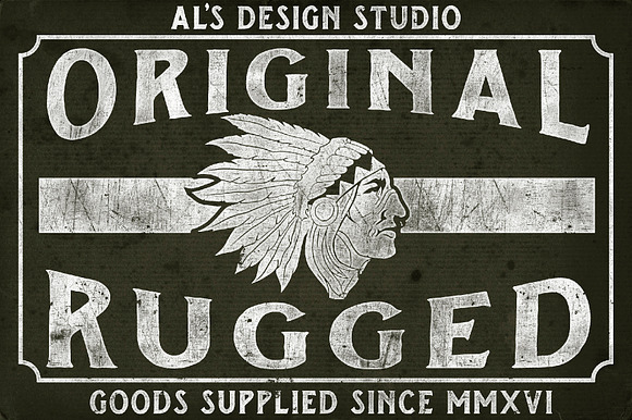 AL's Rugged Print Shop in Photoshop Layer Styles - product preview 5