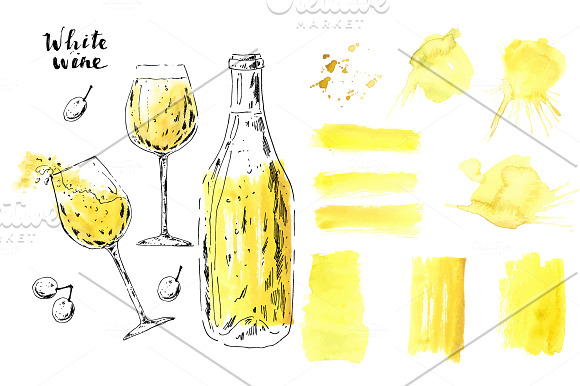 Wine graphic set in Objects - product preview 2