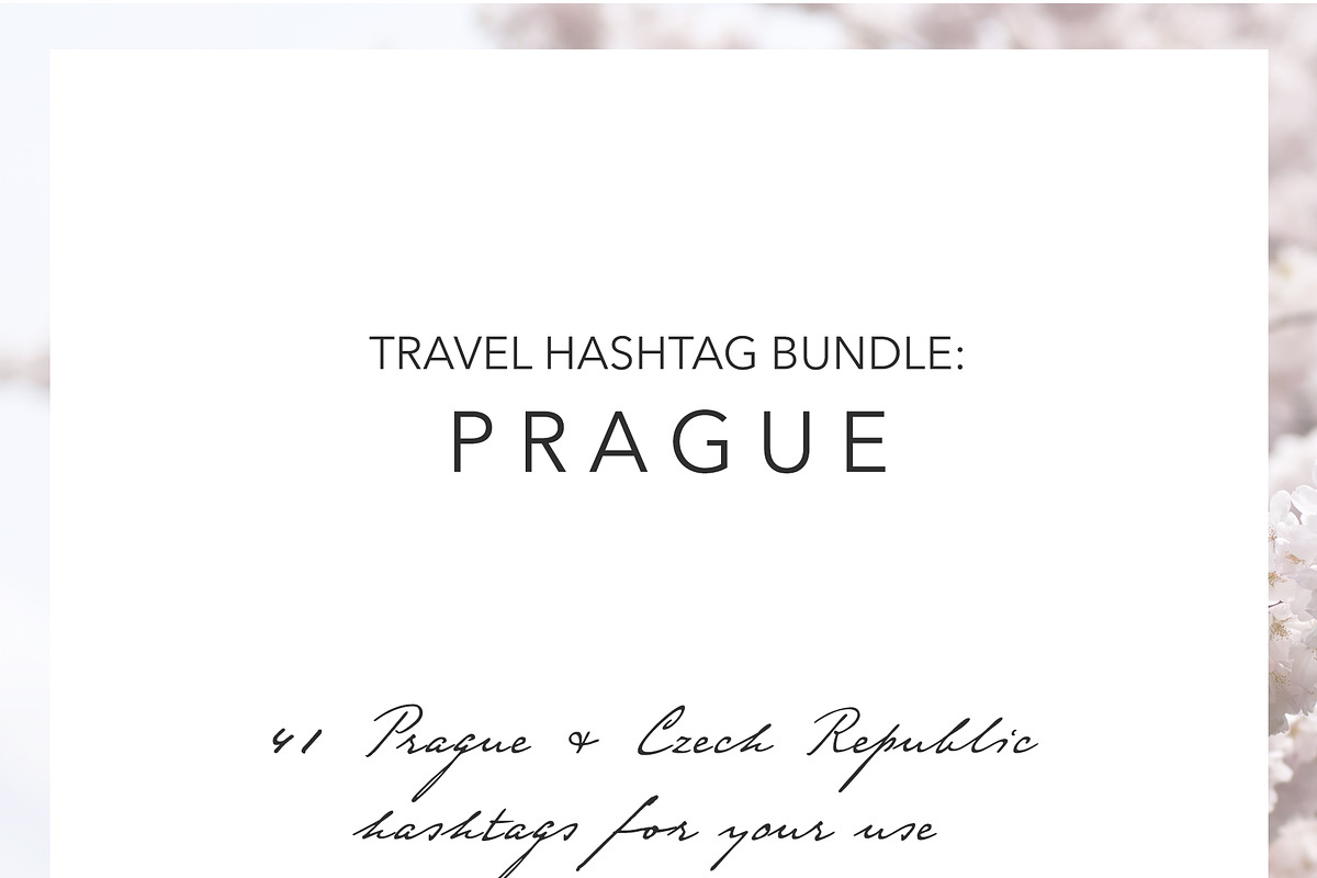 Prague Czech Instagram Hashtags in Instagram Templates - product preview 8