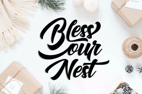 Bless our nest SVG DXF PNG EPS in Illustrations - product preview 1