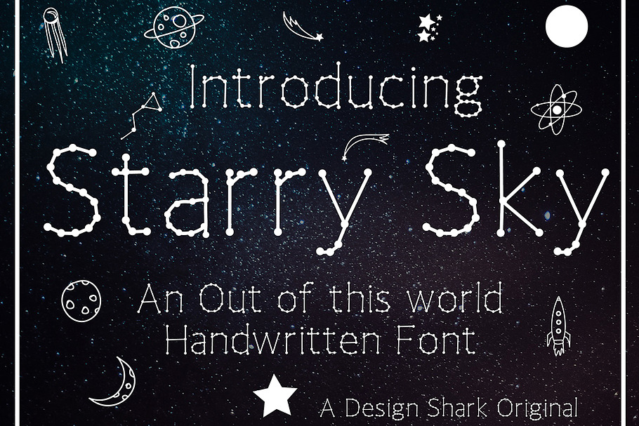 Starry Sky in Sans-Serif Fonts - product preview 8
