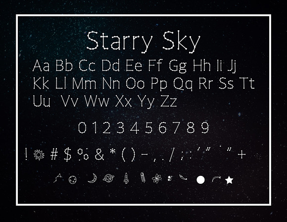 Starry Sky in Sans-Serif Fonts - product preview 2
