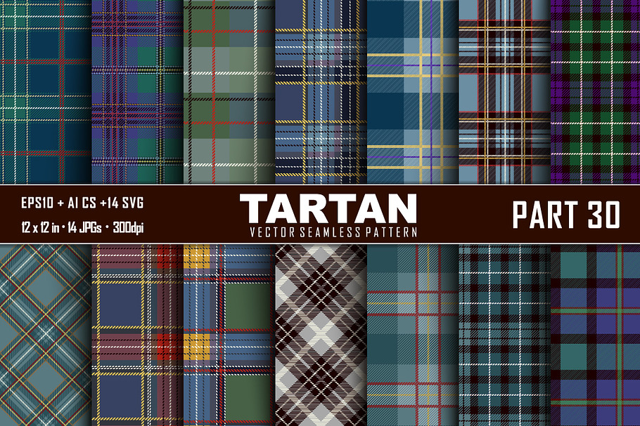 Seamless  Tartan Pattern Part - 30 in Patterns - product preview 8