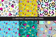 11 abstract memphis patterns
