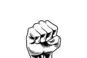 Illustration of power fist icon