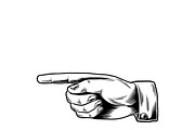 Illustration of hand pointing
