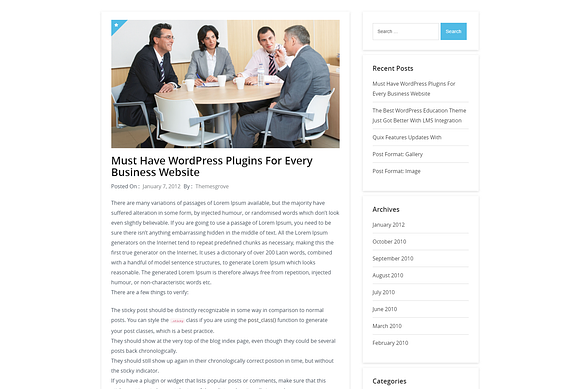 Switch in WordPress Business Themes - product preview 3