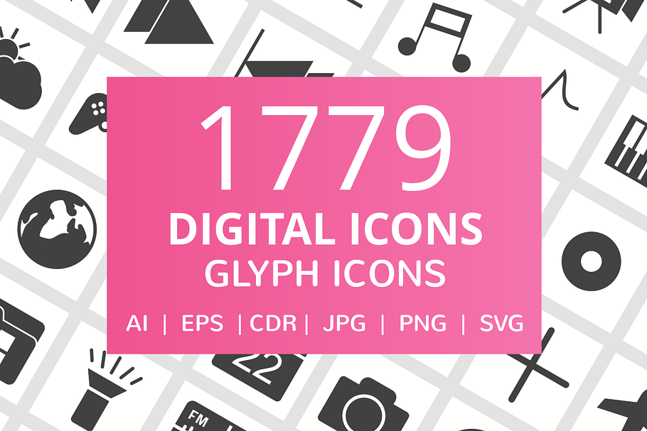 1779 Digital Glyph Icons