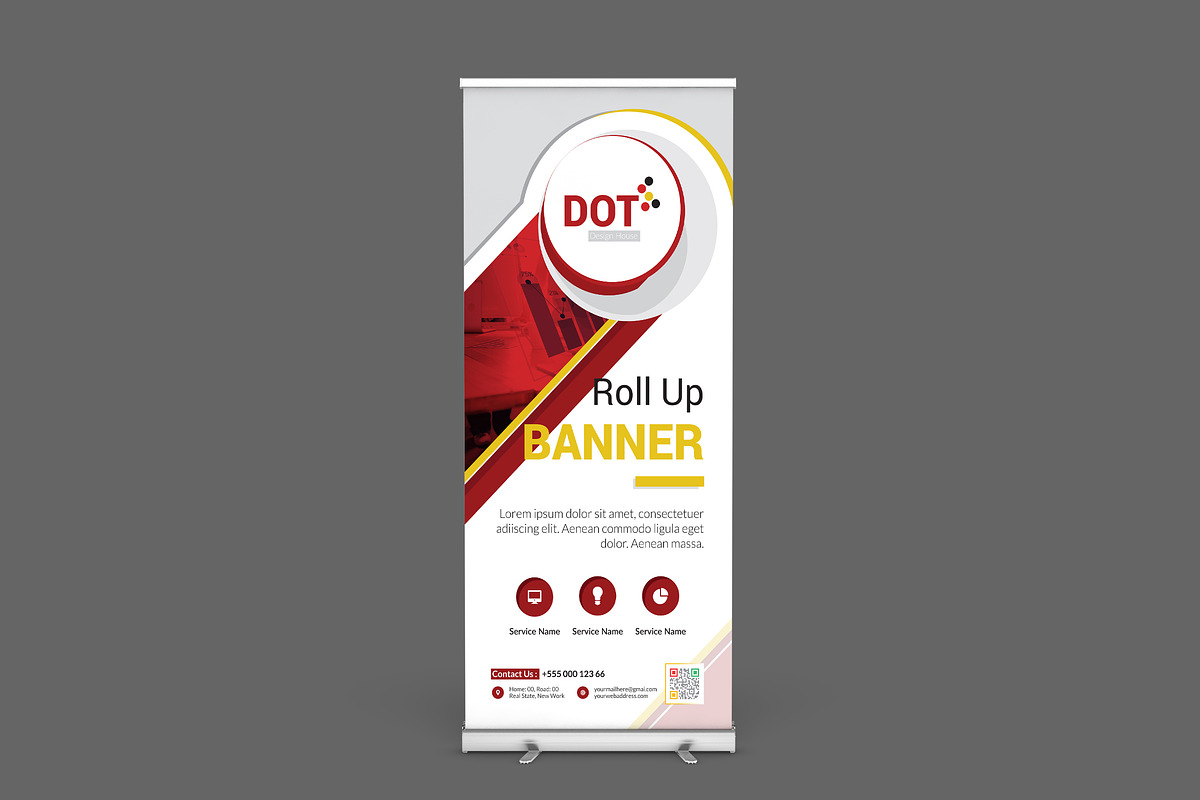 Roll Up Banner in Stationery Templates - product preview 8