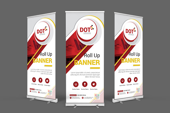 Roll Up Banner in Stationery Templates - product preview 4
