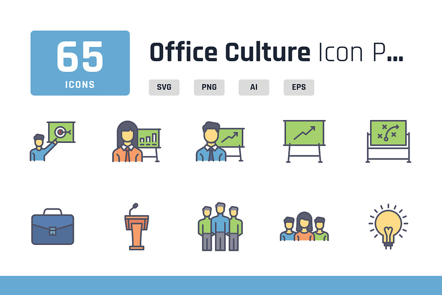 Office Culture Iconpack in Graphics - product preview 8
