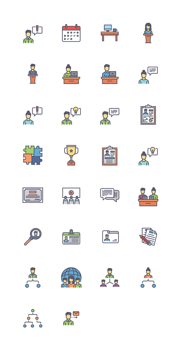 Office Culture Iconpack in Graphics - product preview 1