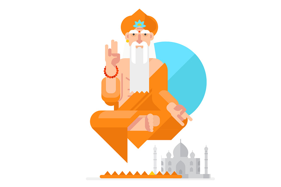 Yogi in the style of the cartoon. in Illustrations - product preview 8