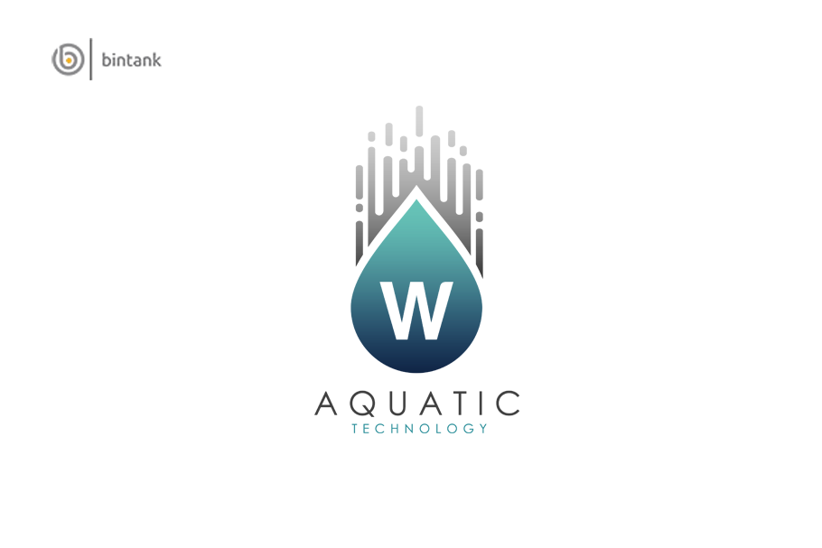 Techno Water W Letter Logo