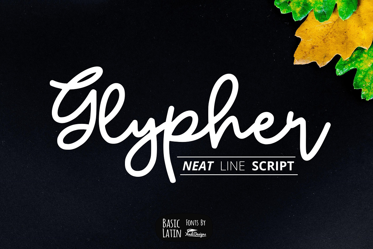 Glypher Script in Script Fonts - product preview 8