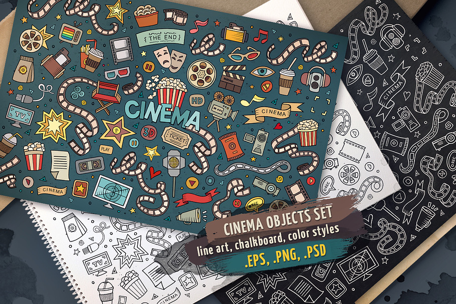 Cinema Objects & Elements Set in Objects - product preview 8