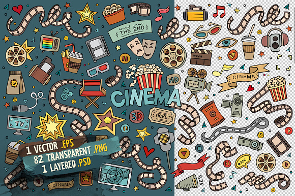 Cinema Objects & Elements Set in Objects - product preview 1