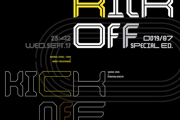 Kickoff Typeface