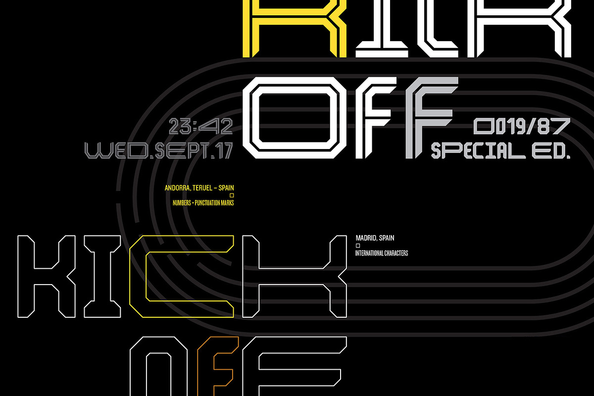 Kickoff Typeface in Display Fonts - product preview 8