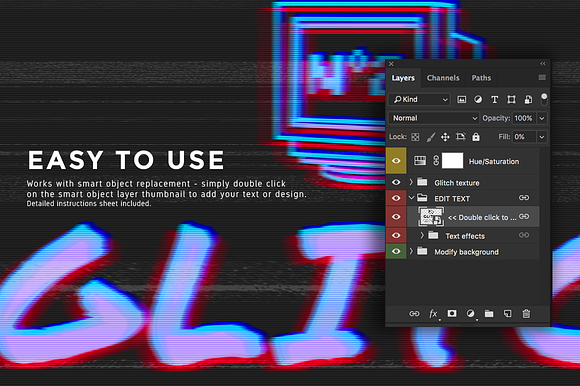 Photoshop Glitch text effects Vol.2 in Photoshop Layer Styles - product preview 5