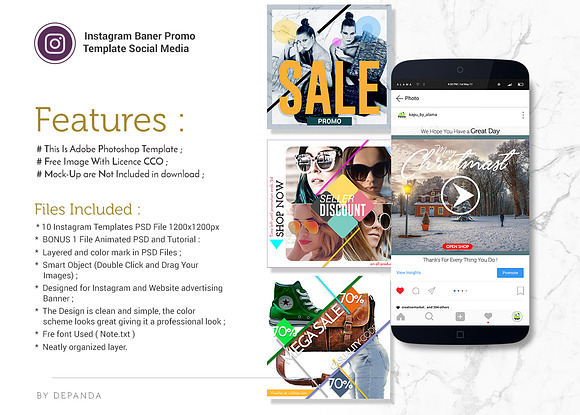 PSD_Instagram Banner Promo in Instagram Templates - product preview 4