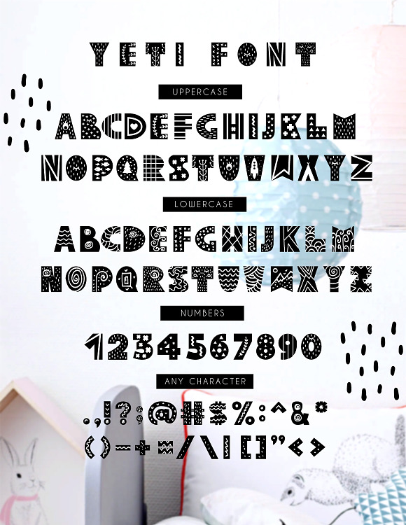 Yeti - Scandinavian font & elements in Script Fonts - product preview 1