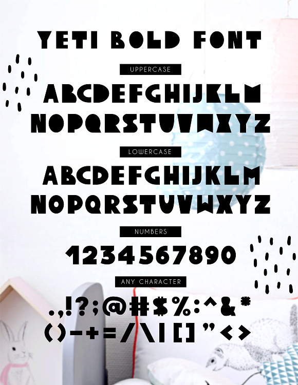 Yeti - Scandinavian font & elements in Script Fonts - product preview 5