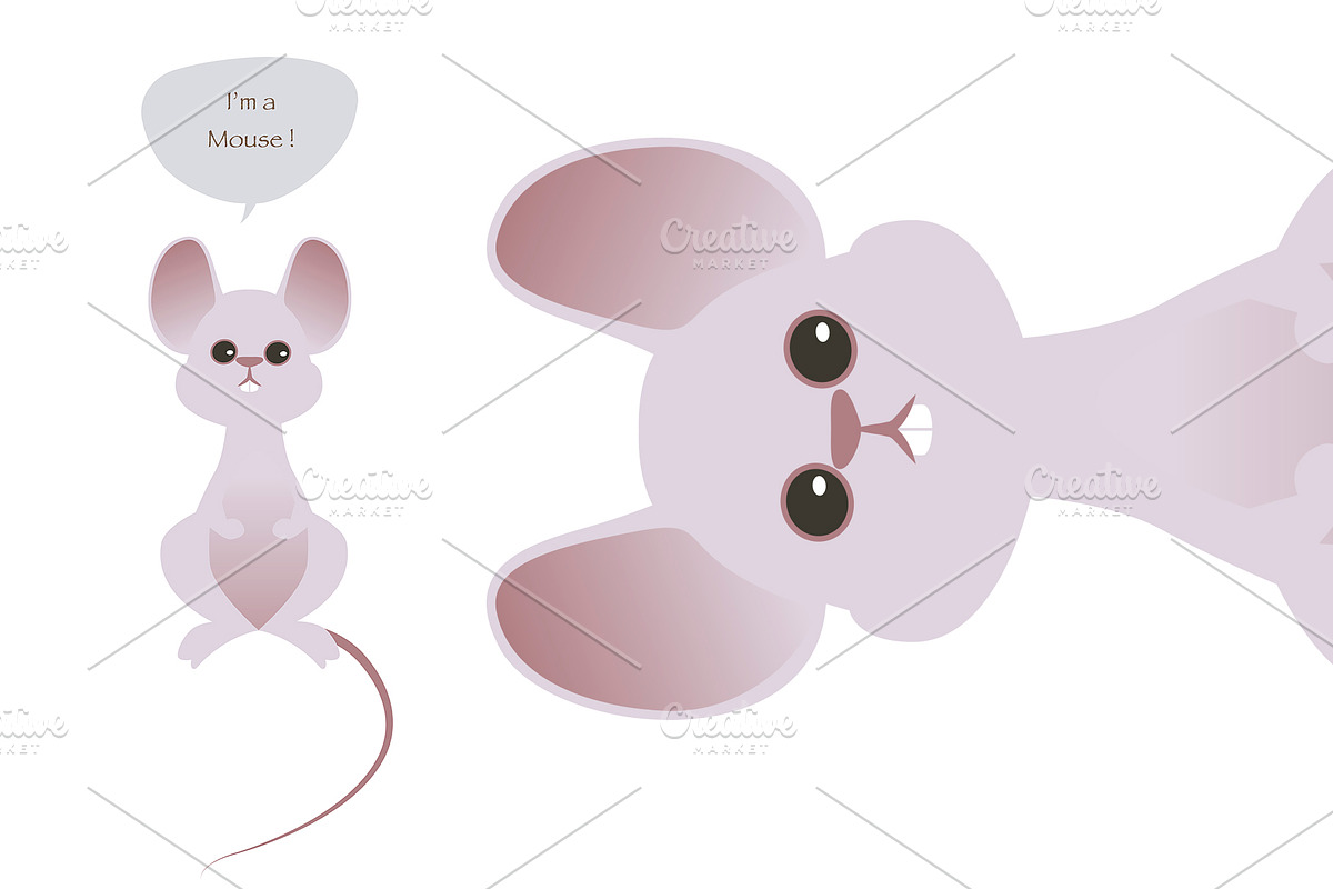 Cute mouse vector illustration in Illustrations - product preview 8