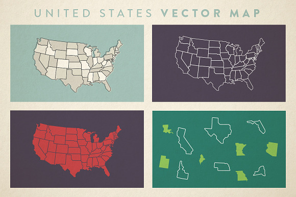 Map Bundle Vector  in Illustrations - product preview 2