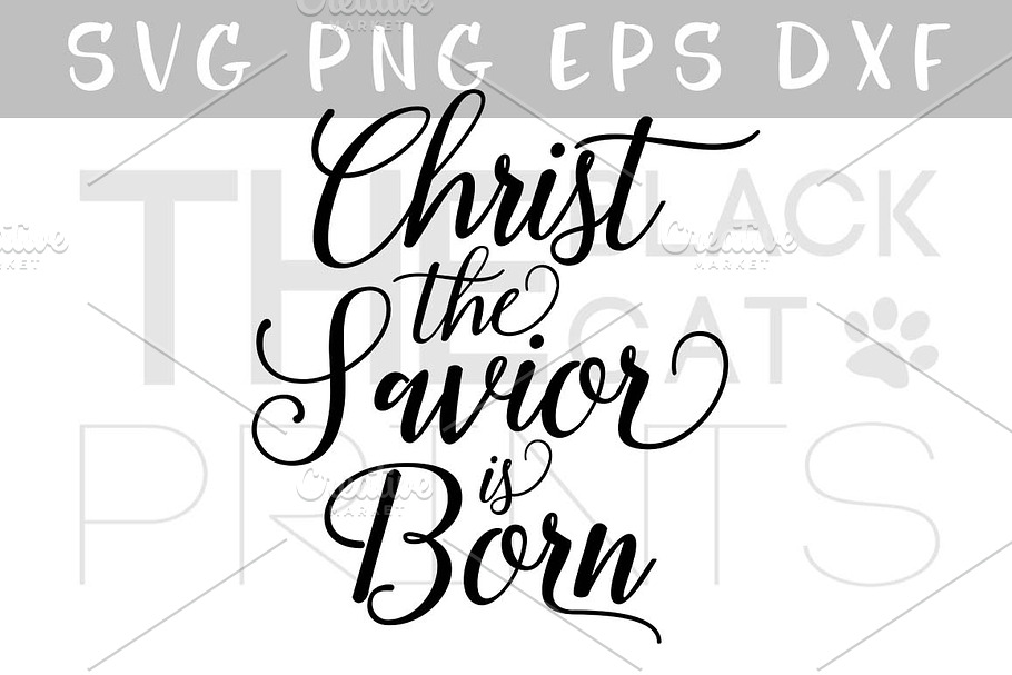 Christ the savior SVG DXF PNG EPS in Illustrations - product preview 8
