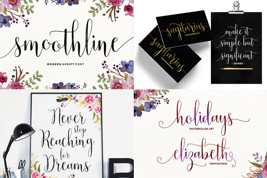 Handwritten Fonts Collection in Hand-lettered Fonts - product preview 8