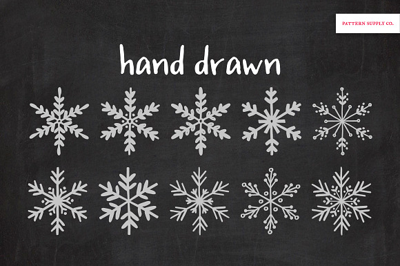 Holiday Winter Snowflakes in Illustrations - product preview 4