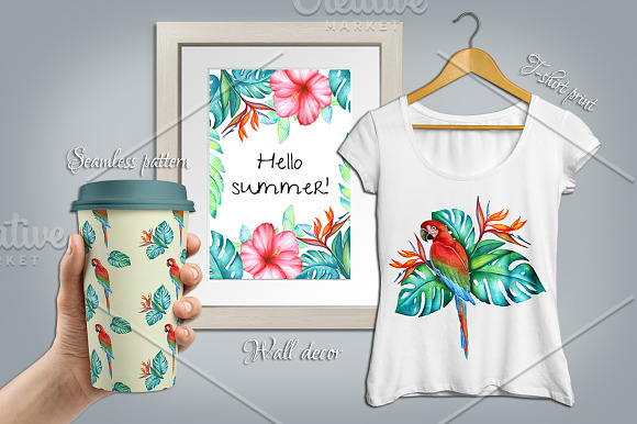 Big tropical bundle in Illustrations - product preview 2