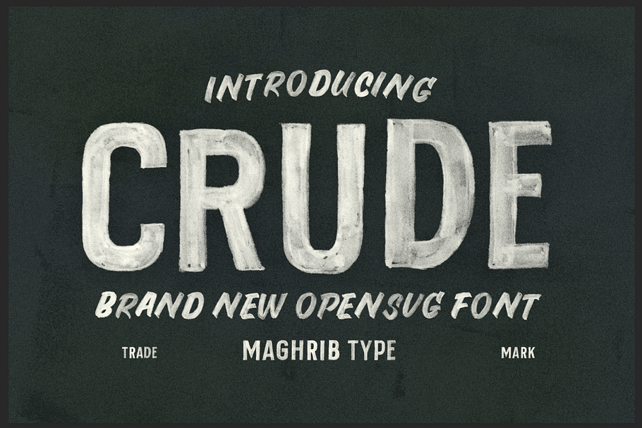 Crude OpenTypeSvg  UPDATE in Scary Fonts - product preview 8