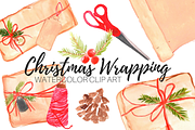 Christmas Wrapping Paper Clip Art