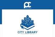 City Library - City Book Logo
