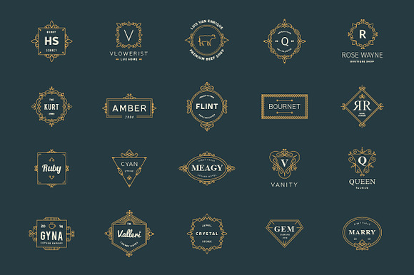 20 Luxury Logos in Logo Templates - product preview 1
