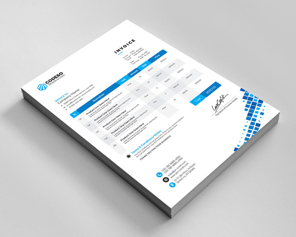 Business Invoice in Stationery Templates - product preview 2