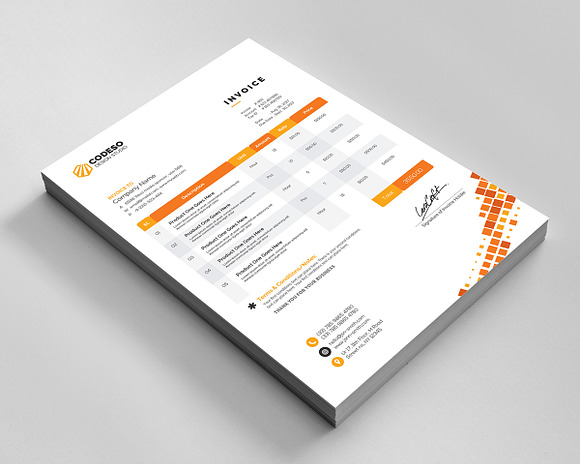 Business Invoice in Stationery Templates - product preview 3