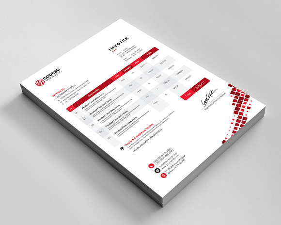 Business Invoice in Stationery Templates - product preview 4