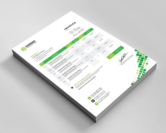 Business Invoice in Stationery Templates - product preview 5