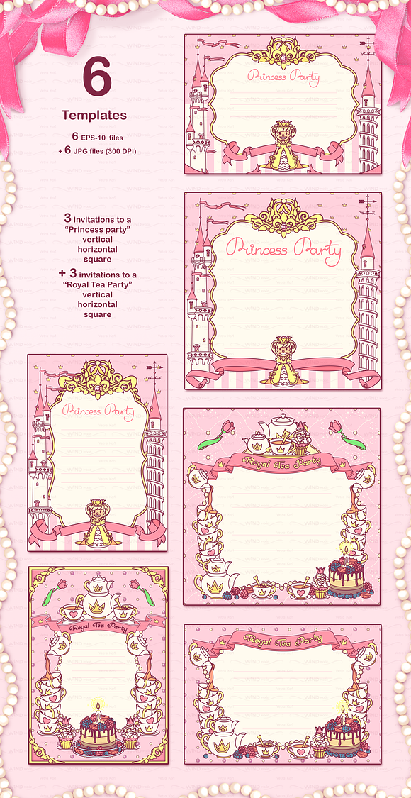 vector Little Princess. Cute queen in Objects - product preview 13