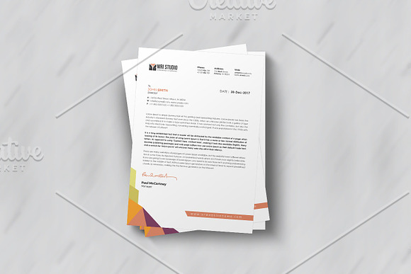 Letterhead Template in Stationery Templates - product preview 1
