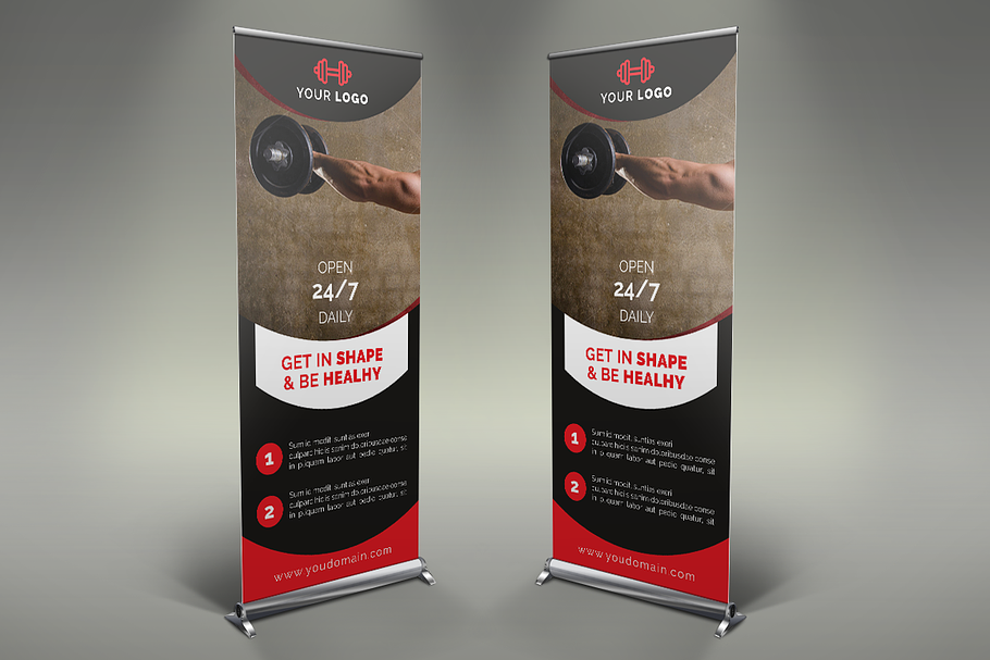 Gym Roll Up Banner
