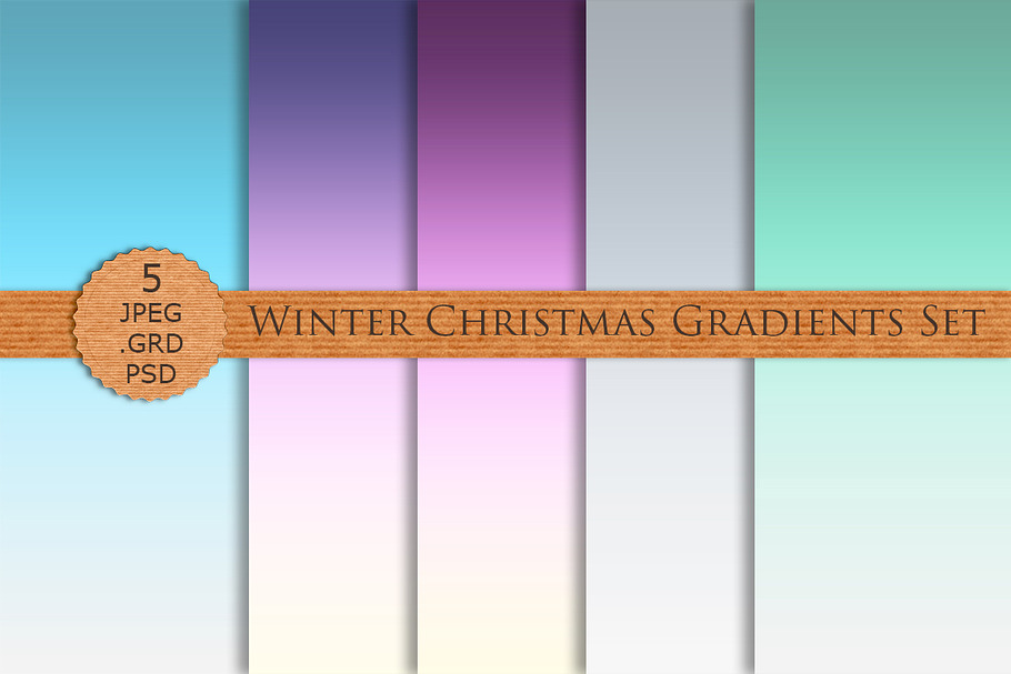 WINTER CHRISTMAS GRADIENTS Photoshop in Photoshop Gradients - product preview 8
