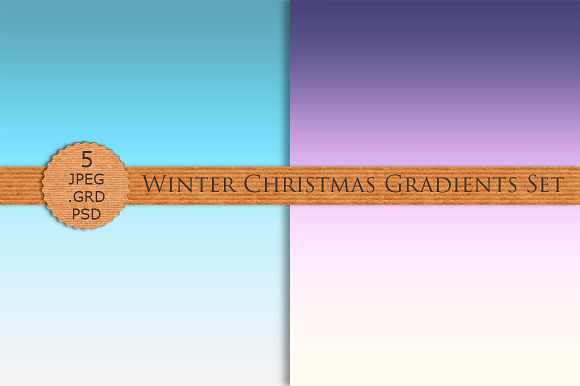 WINTER CHRISTMAS GRADIENTS Photoshop in Photoshop Gradients - product preview 1